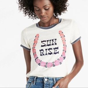 NWT Lucky Brand Sun Rise Graphic Tee